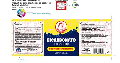 Sodium Bicarbonate 4 Oz (Dr. Sana  Bicarbonato De Sodio 4 Oz  @ Mechanical Label)